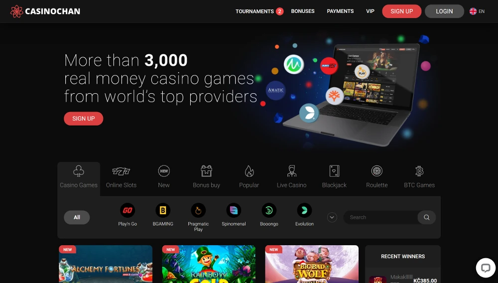 Chan Online Casino Site