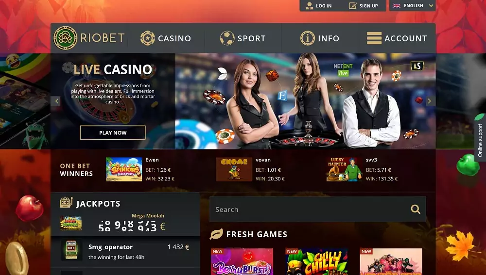 RioBet Online Casino Site