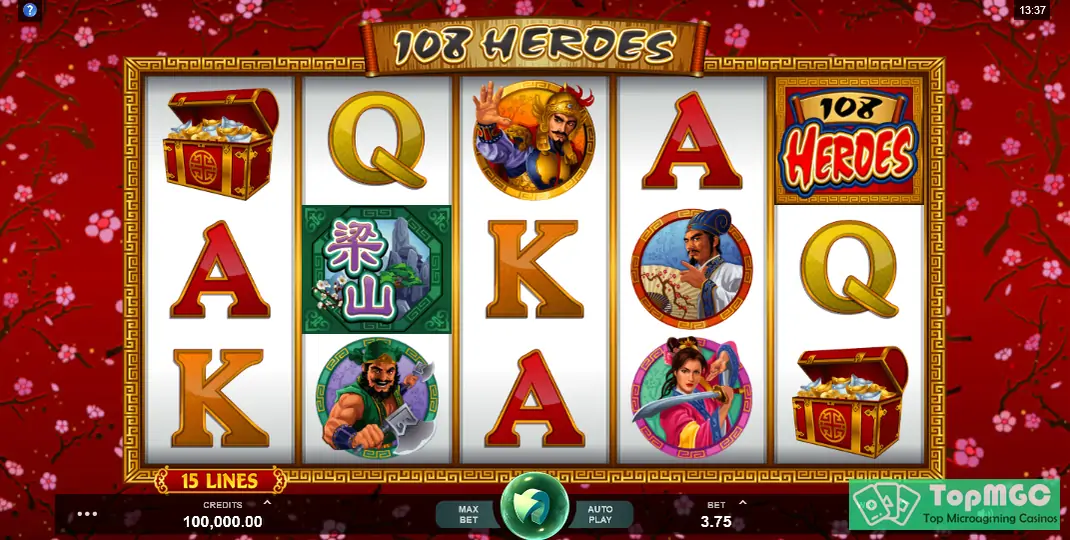 108 Heroes: Multiplier Fortunes Slot Demo