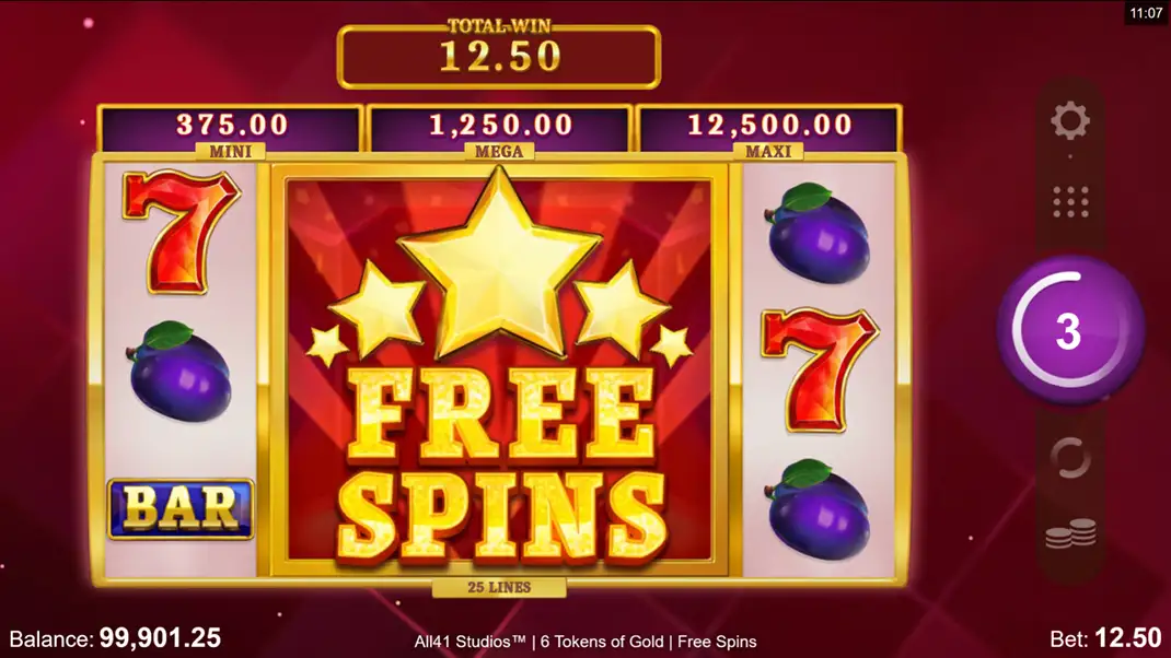 6 Tokens of Gold Slot Demo