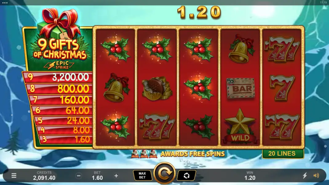 9 Gifts of Christmas Slot Demo