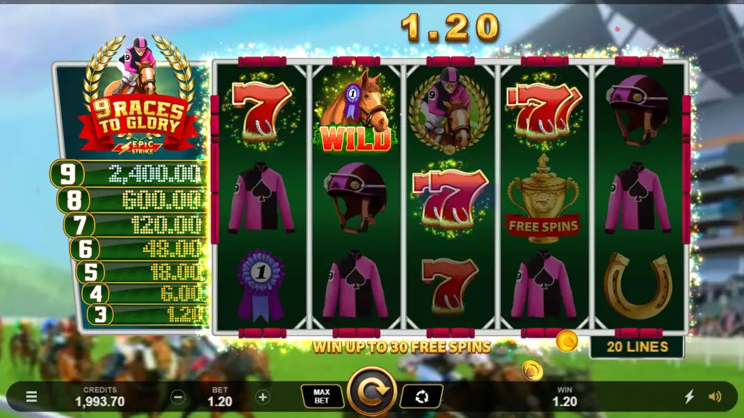 9 Races to Glory Slot Demo