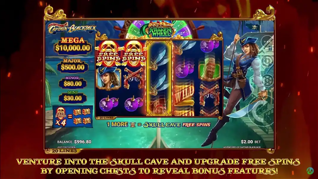 Adventures of Captain Blackjack Slot Demo