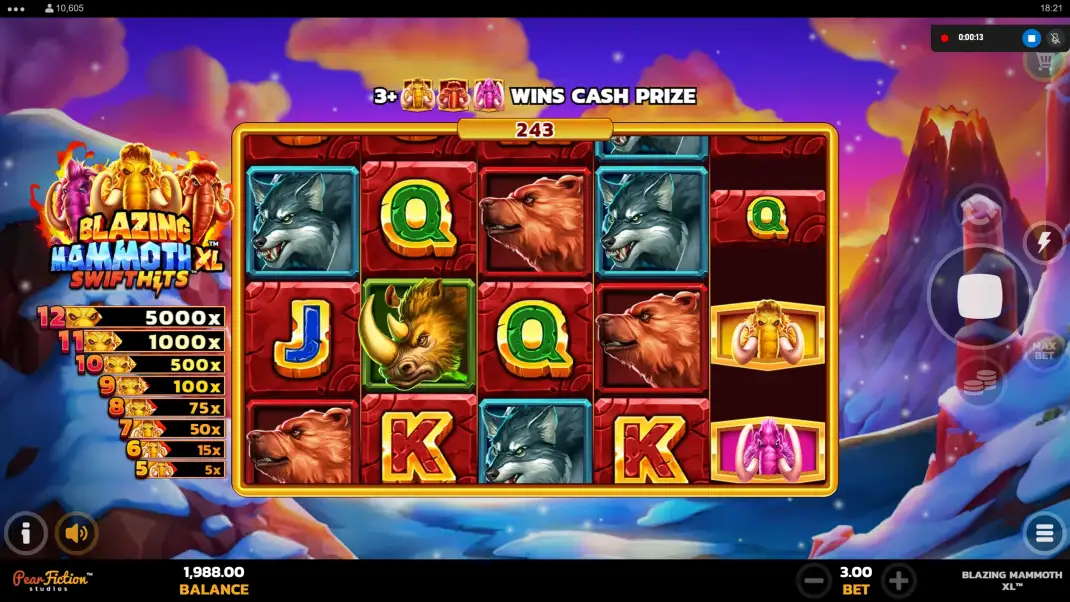 Blazing Mammoth XL Slot Demo