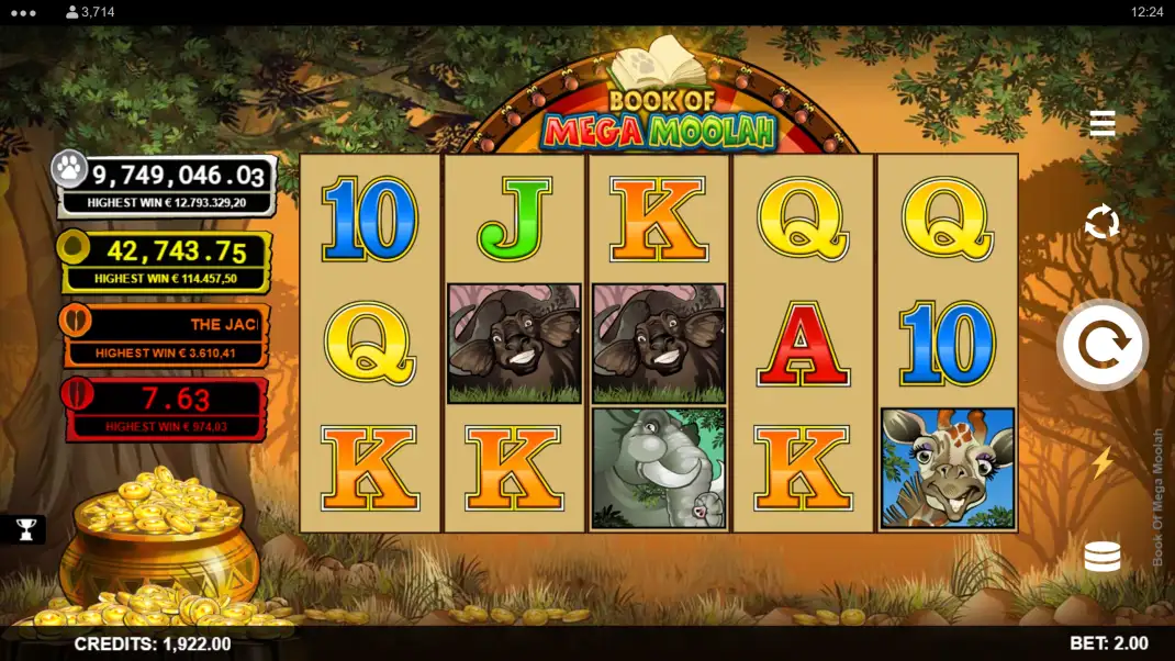 Book of Mega Moolah Slot Demo