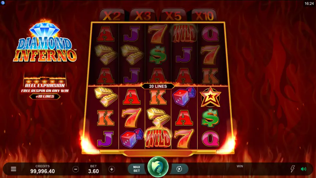 Diamond Inferno Slot Demo