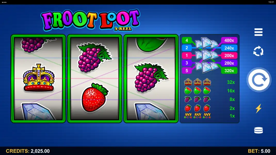 Froot Loot 3-Reel Slot Demo