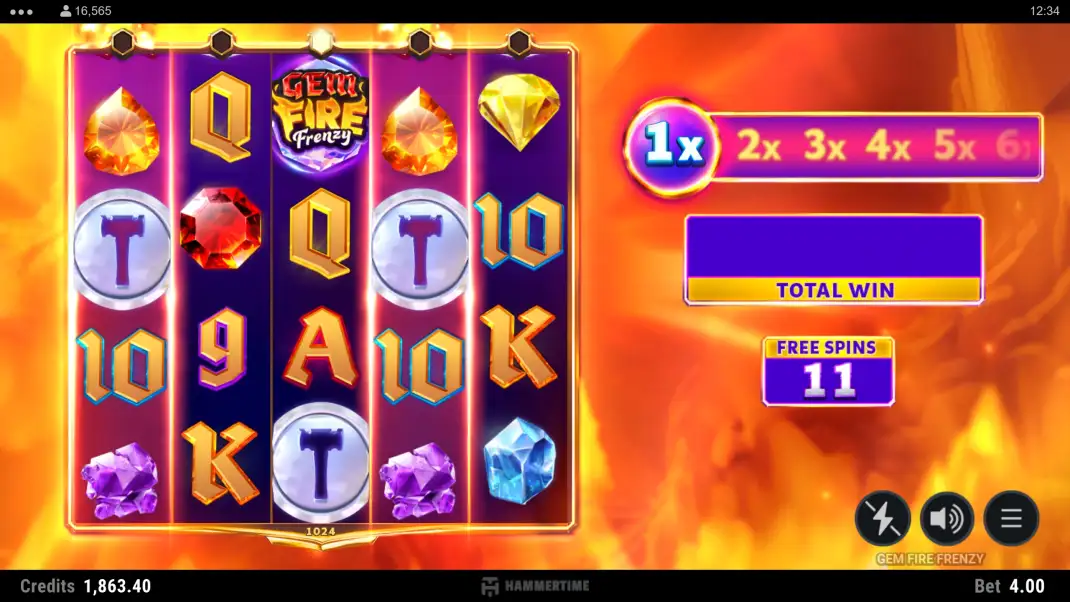 Gem Fire Frenzy Slot Demo