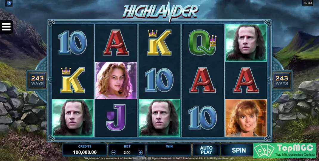 Highlander Slot Demo