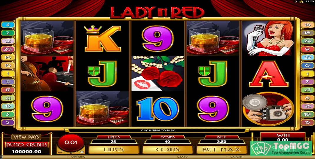 Lady In Red Slot Demo