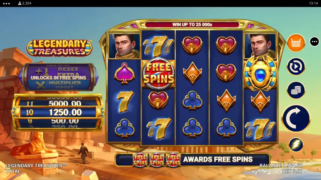 Legendary Treasures Slot Demo