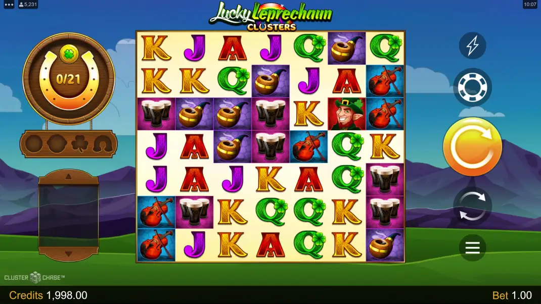 Lucky Leprechaun Clusters Slot Demo