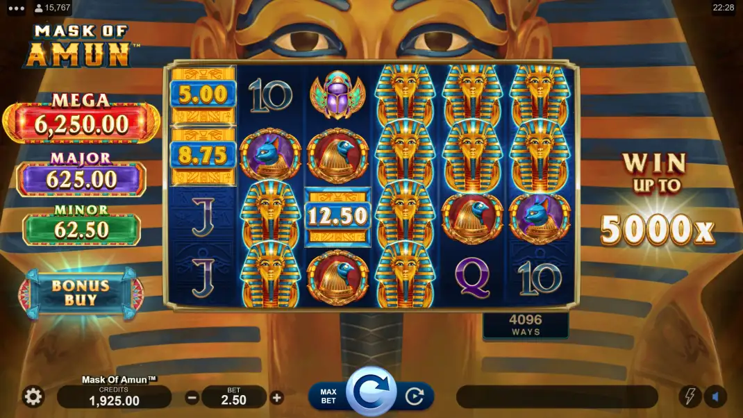 Mask of Amun Slot Demo