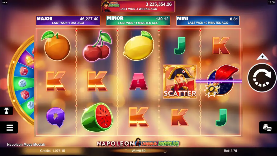 Napoleon Mega Moolah Slot Demo