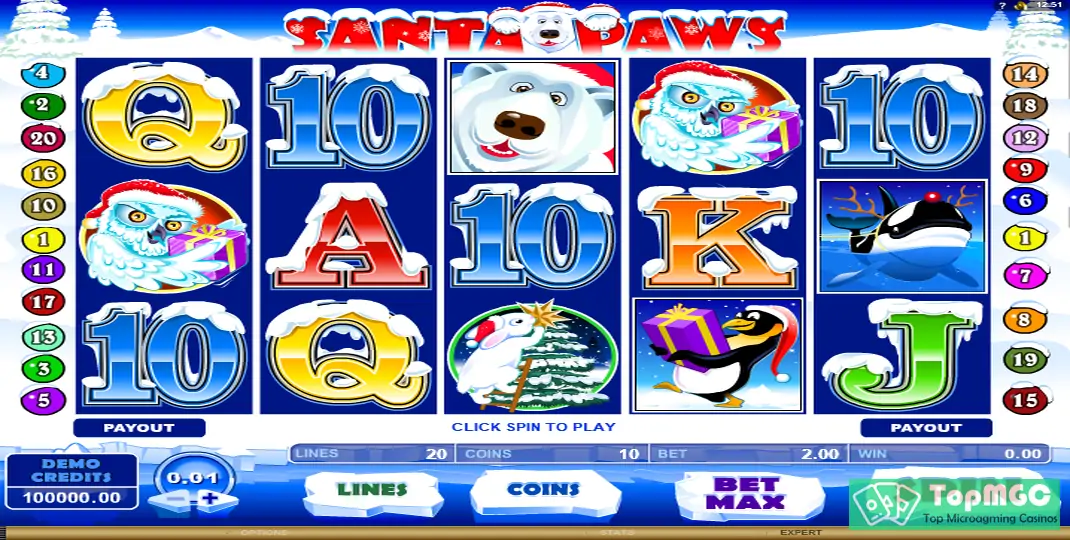 Santa Paws Slot Demo