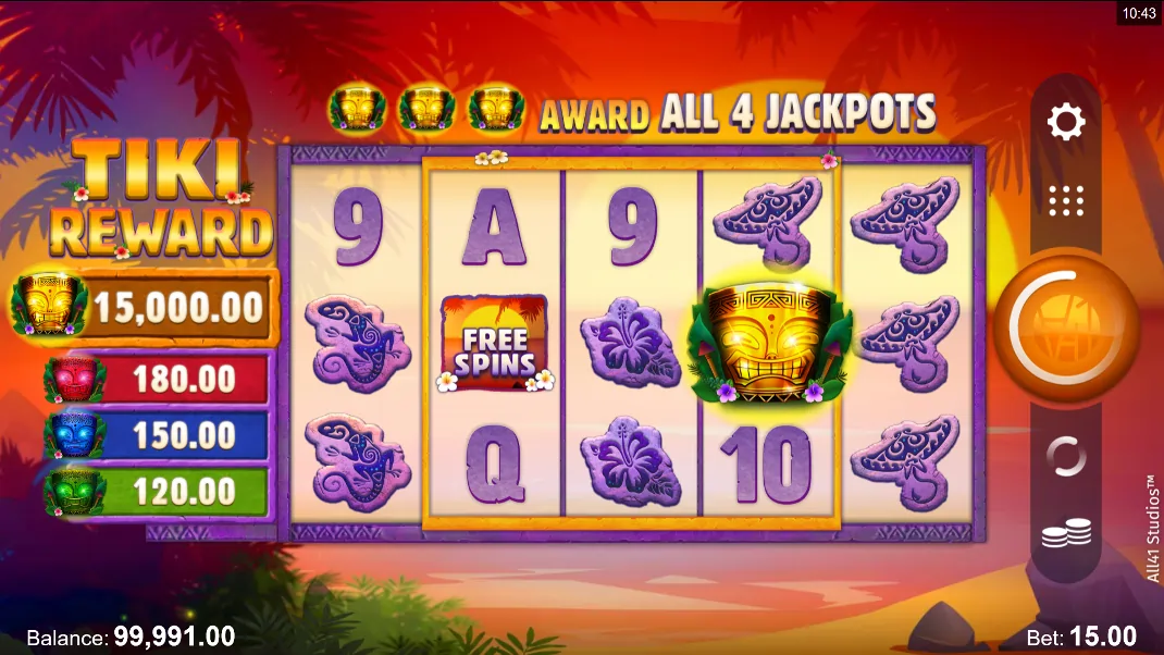 Tiki Reward Slot Demo
