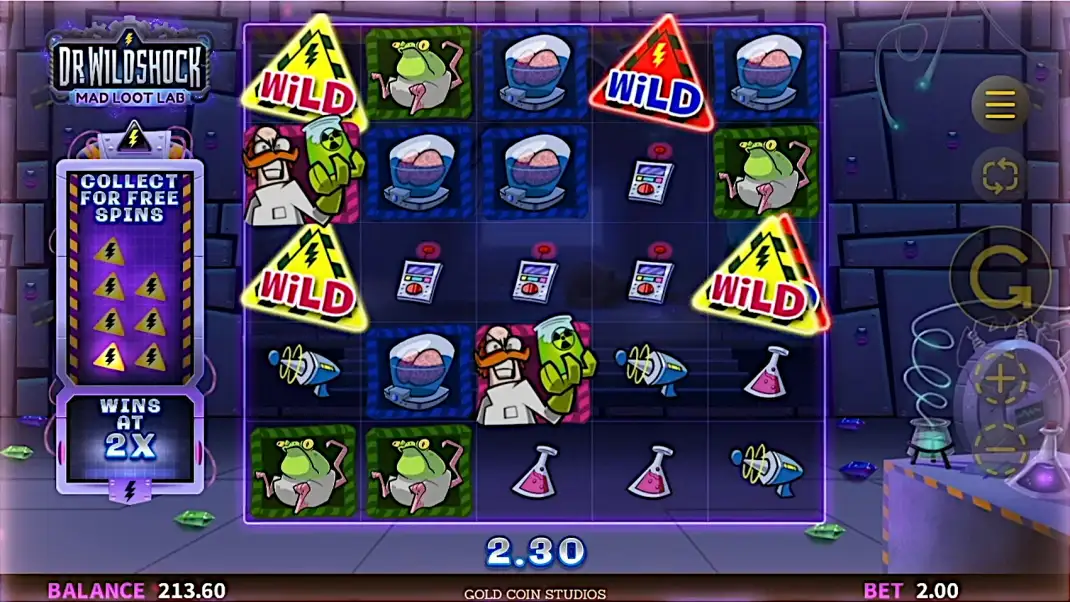 Dr Wildshock: Mad Loot Lab Slot Demo