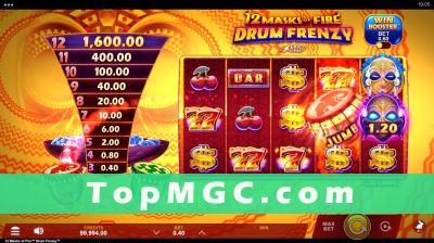 12 Masks of Fire Drum Frenzy slot