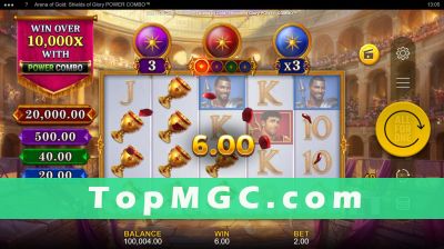 Arena of Gold Shields of Glory slot