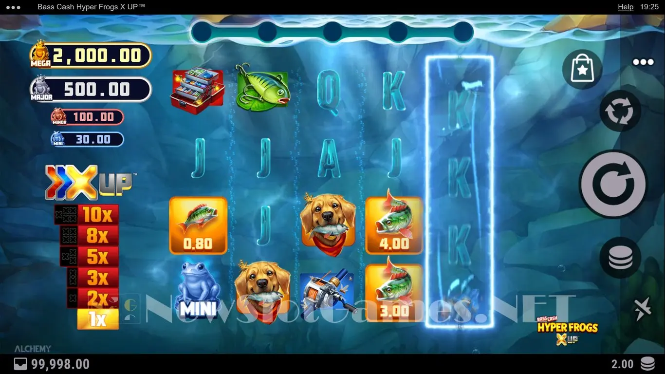 Bass Cash Hyper Frogs X UP slot