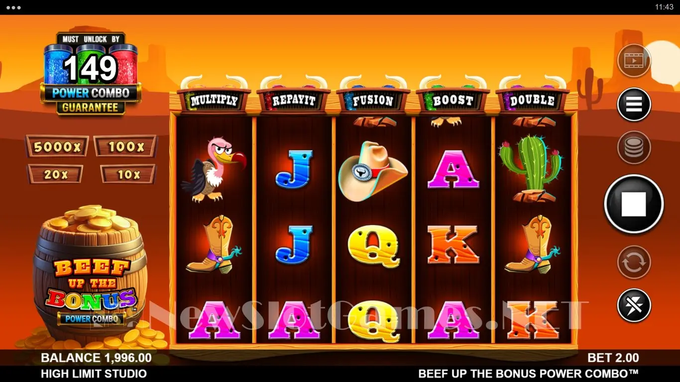 Beef Up the Bonus Power Combo slot