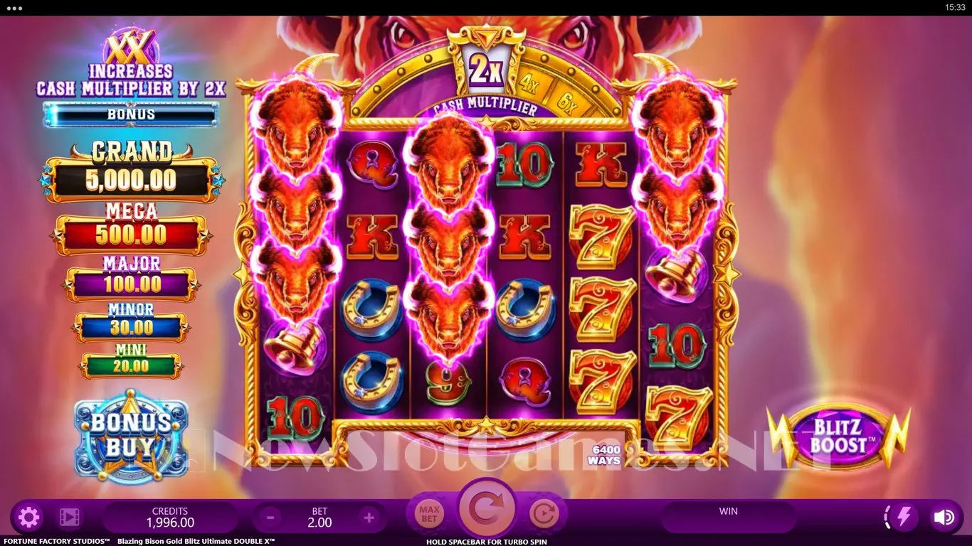 Blazing Bison Gold Blitz Ultimate Double X slot