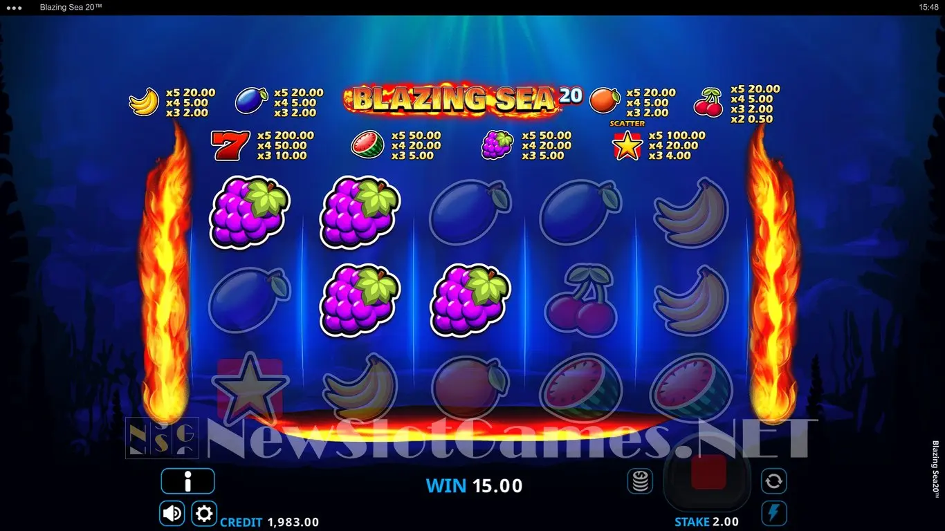 Blazing Sea 20 slot