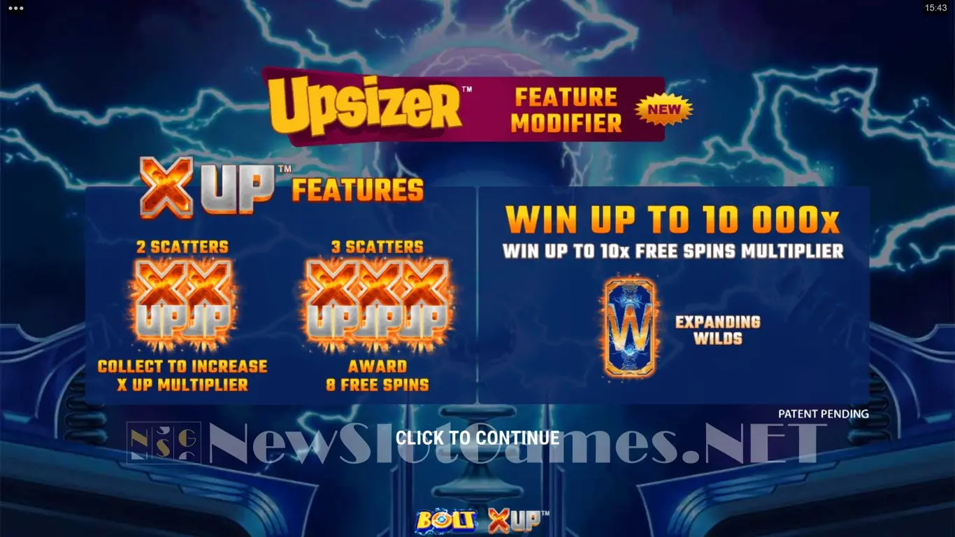 Bolt X UP slot