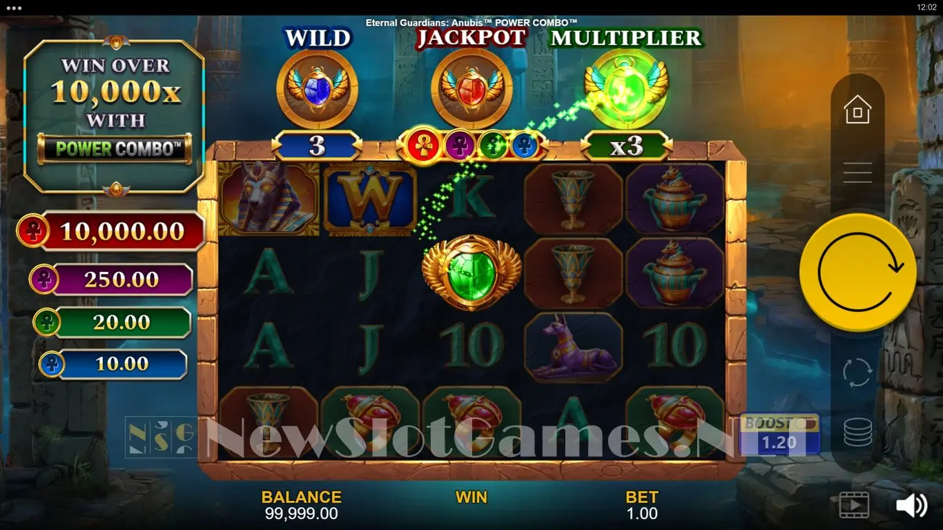 Eternal Guardians Anubis Power Combo slot