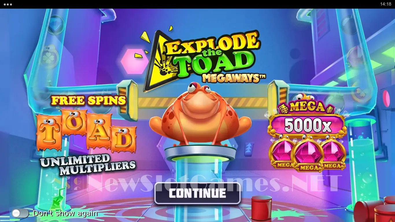 Explode the Toad Megaways slot