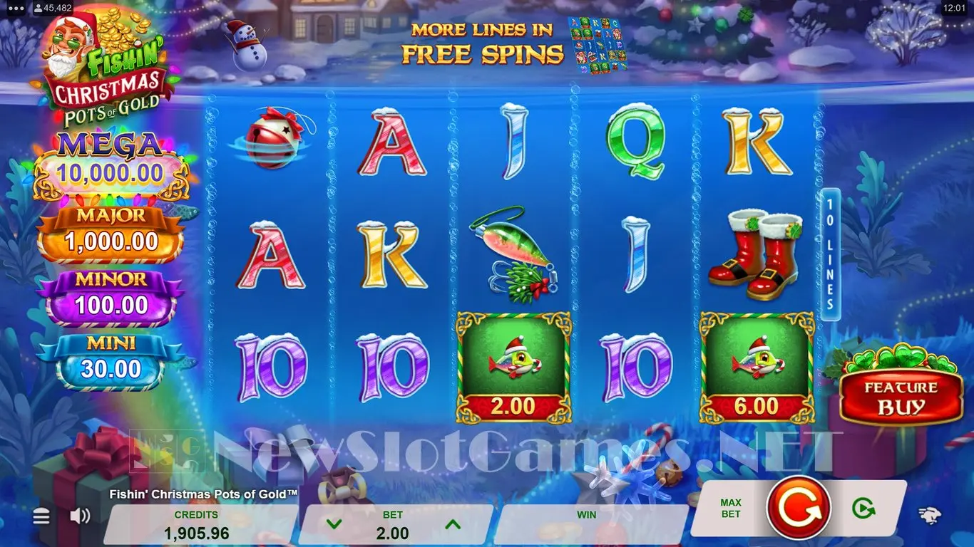 Fishin Christmas Pots of Gold slot