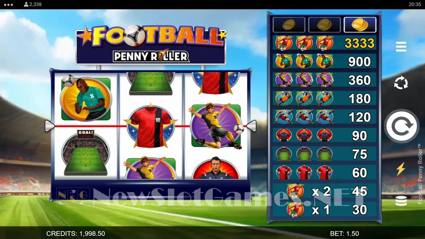 Football Penny Roller slot