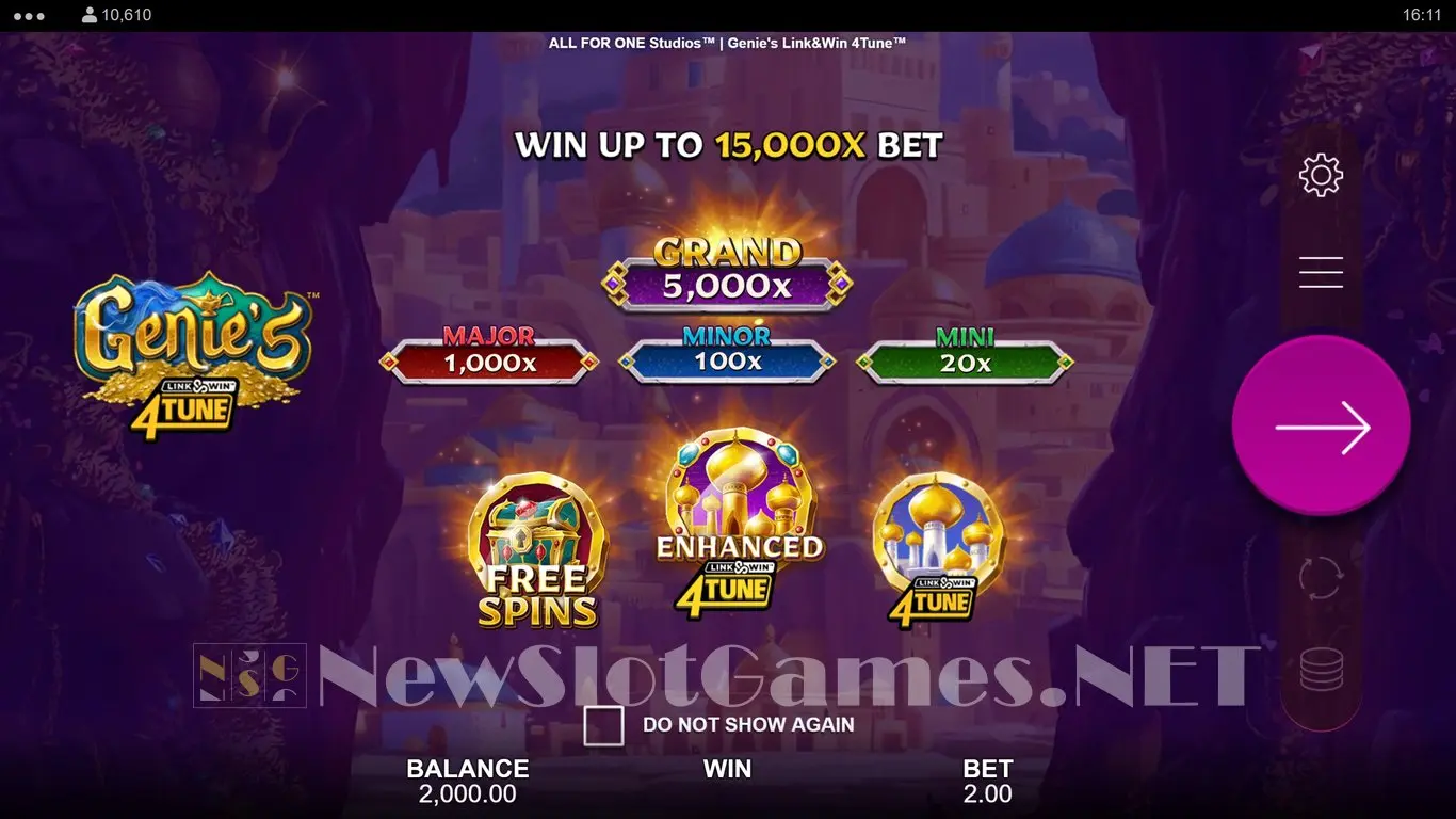 Genies Link & Win 4Tune slot