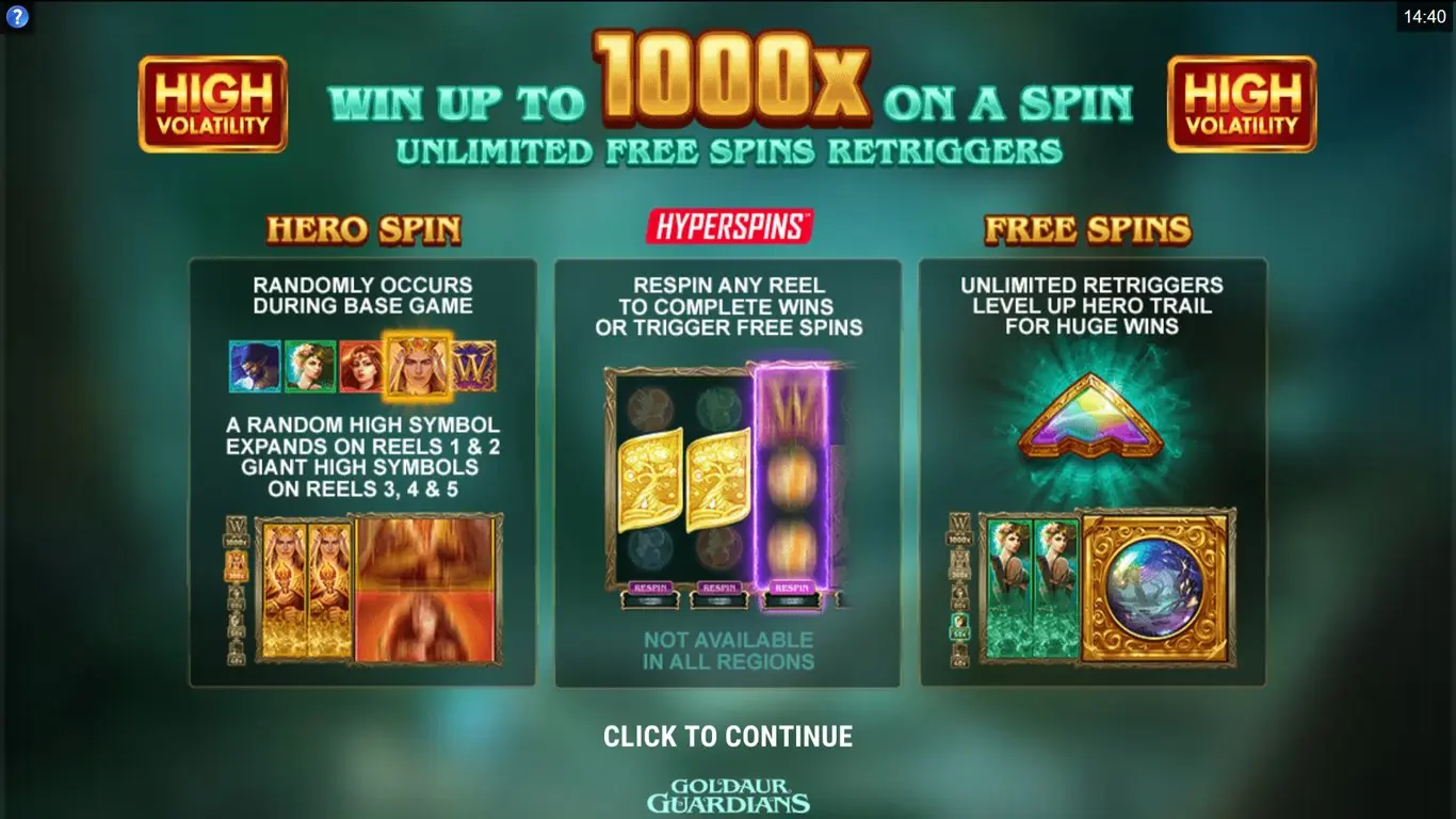 Goldaur Guardians slot
