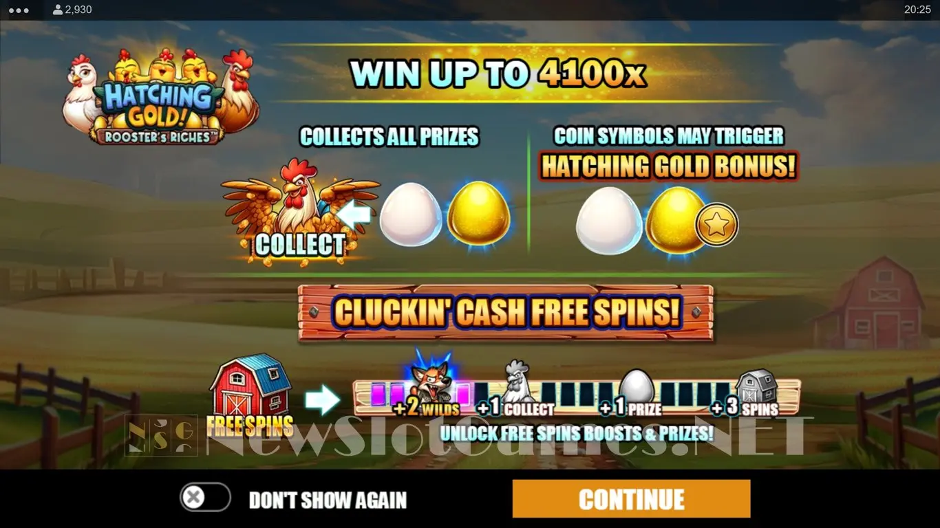 Hatching Gold! Roosters Riches slot