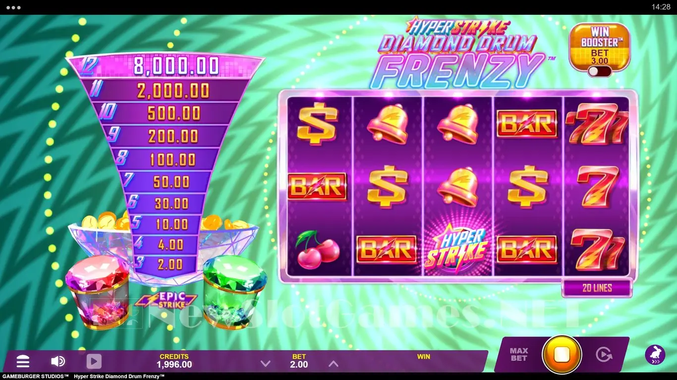 Hyper Strike Diamond Drum Frenzy slot