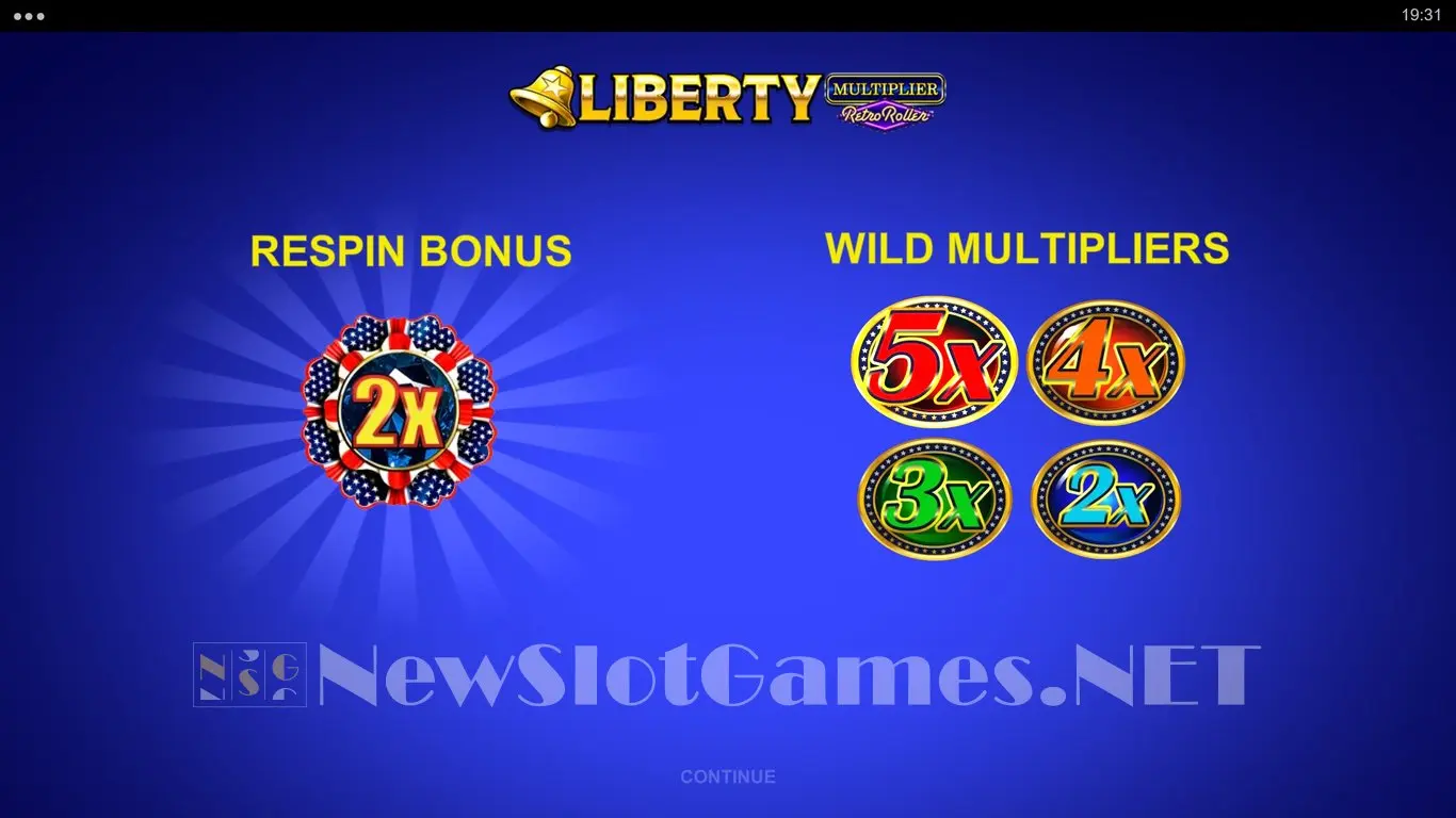 Liberty Multiplier Retro Roller slot