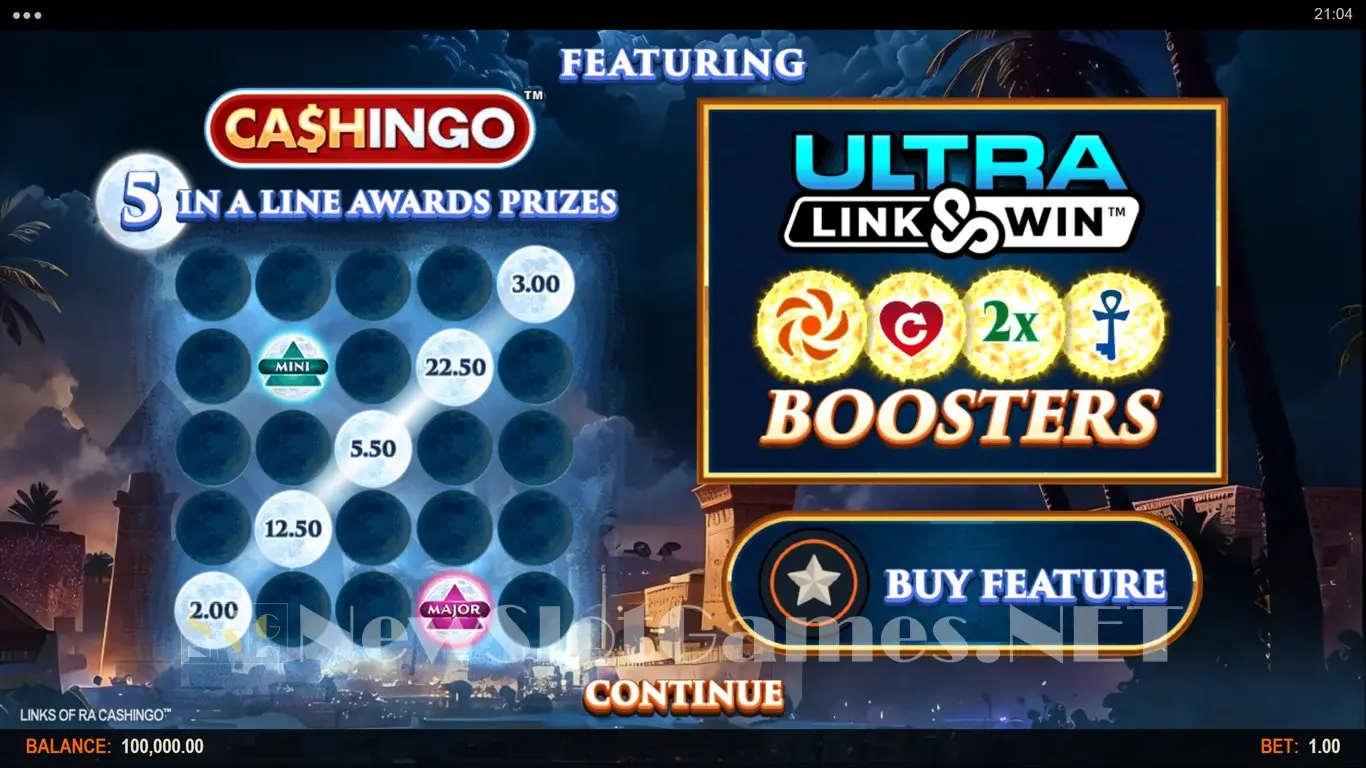 Links of Ra Cashingo slot