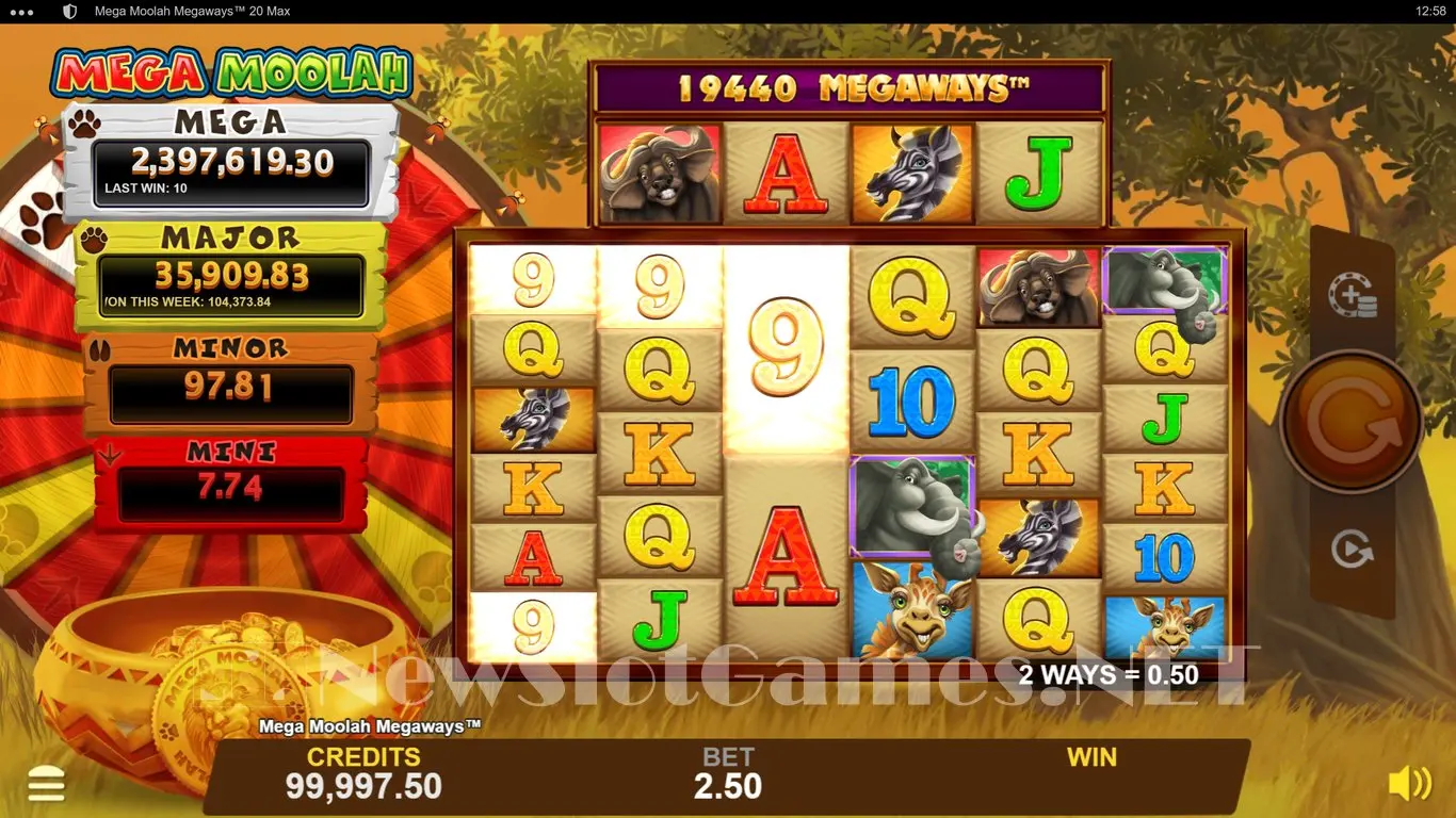 Mega Moolah Megaways slot
