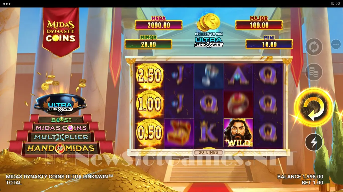 Midas Dynasty Coins Ultra Link&Win slot