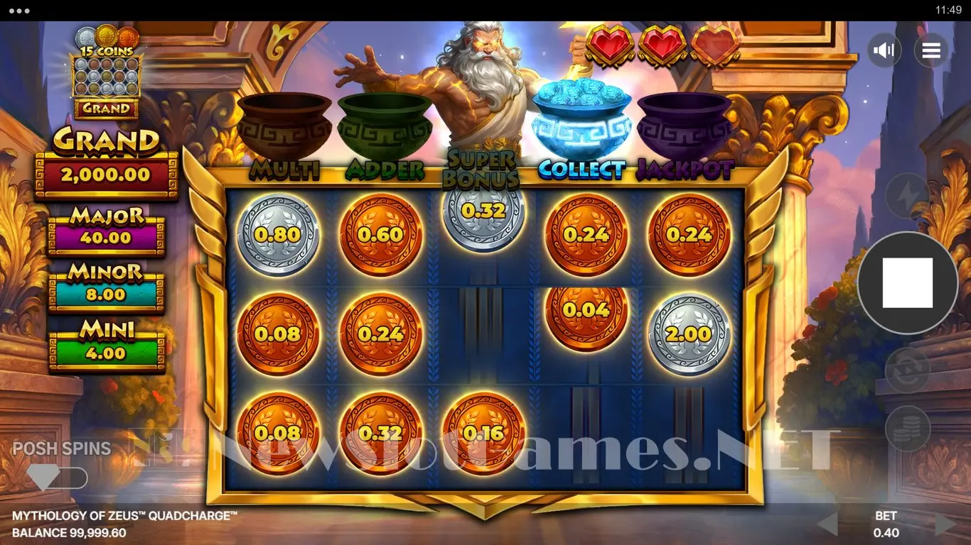 Mythology of Zeus QUADCHARGE slot