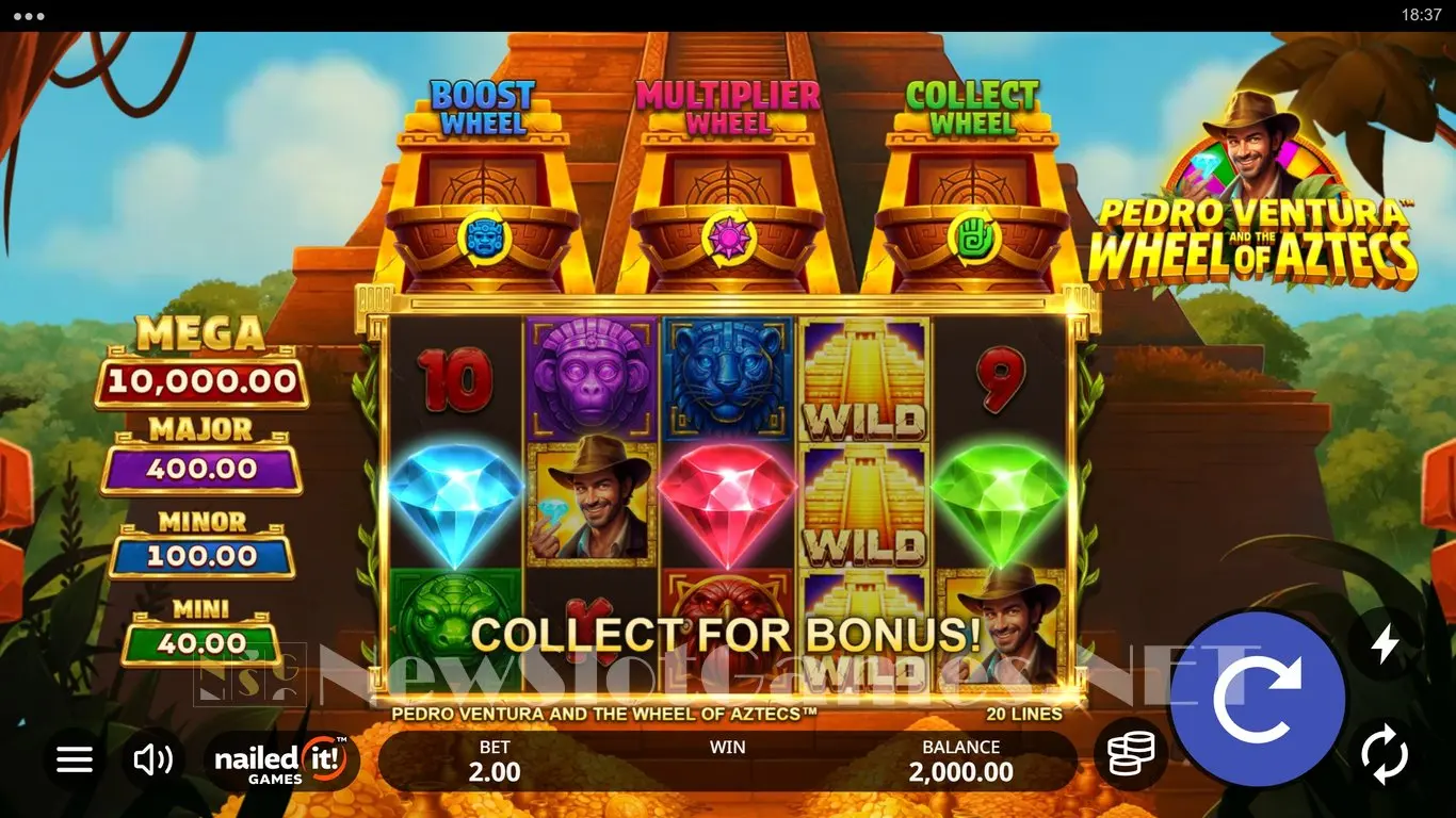Pedro Ventura and the Wheel of Aztecs slot
