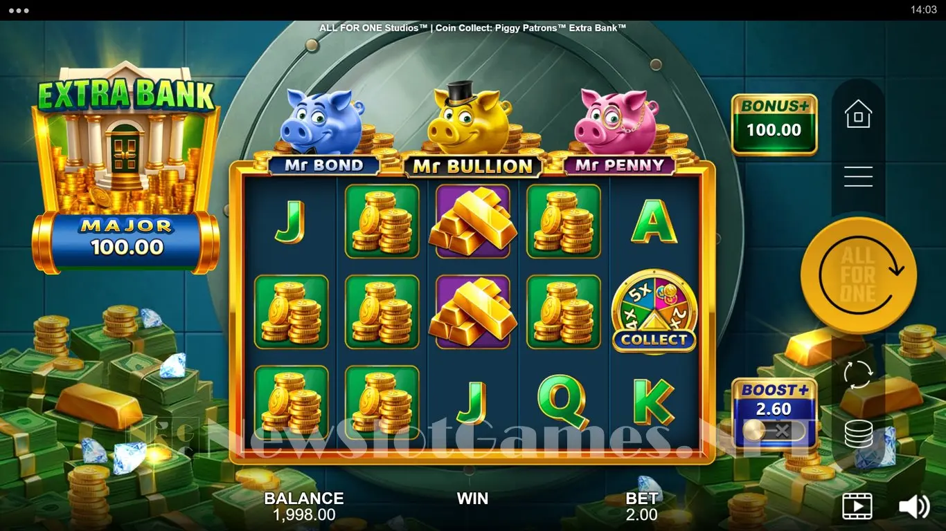 Piggy Patrons Extra Bank Coin Collect slot