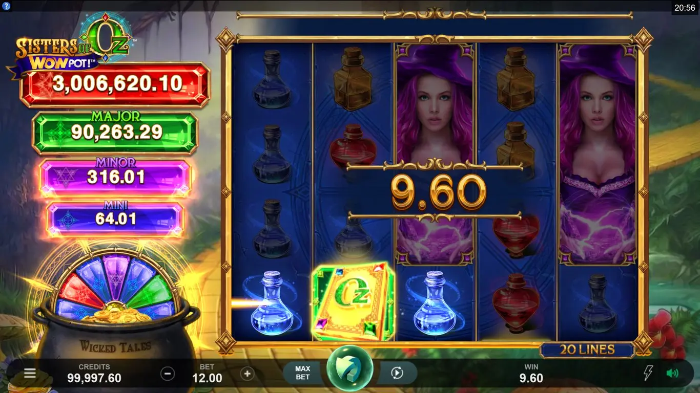 Sisters of Oz WowPot slot