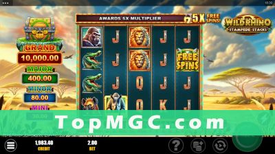 Wild Rhino Stampede Stacks slot
